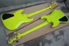 Moon 5 Cordas Fluorescente Green Electric Bass Guitar com hardware dourado, Wilkinson Bridge, pode ser personalizado