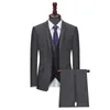 New fashion men's suit three-piece suit Slim business suit the first choice for successful people X0909