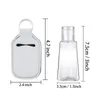 Keychains 20 pc's lege reisfles en sleutelhanger houder set omvat 30 ml herbruikbare clamshell -container smal22