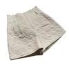 Chicever coréen shorts pour femmes taille haute ceintures poches minimalisme plus taille coton lâche court femme mode vêtements 210719