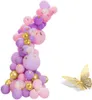globos decoraciones de mariposa