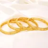 Pulseira Dubai Gold Bangles Casamento Pulseira Mulheres Africano Marrocos Famoso Charme Marca Etíope Dedo Havaiano Jóias Noivas Melv22