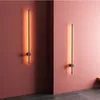 Minimalistisk RGB vägglampa Modern Nordic App Control Bakgrund Ljus Inomhus Sconce Belysning för vardagsrum Sovrum LED-sänglampor