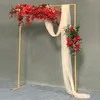 Decoração do partido expresso adereços de casamento de ferro dourado arco prateleira de arco criativo fundo fundo flor