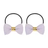 1Pair Bowknot Girls Scrunchies Glitter Hair Bows For Child Elastic Hair Rope TS2003