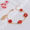 Pulsera inteligente de lujo para mujer, brazalete romántico con diseño de fauna y mariquita, flor de la suerte, primavera, joyería de boda, 2021, 252t