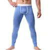 Indumenti da notte da uomo Pantaloni da notte da uomo Pantaloni intimi termici Pantaloni sexy Custodia per pene Leggings Pantaloni Fitness Indumenti da notte attillati Mutande lunghe