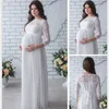 white lace pregnancy dress