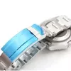 Mens relógio de 44 mm de profundidade de cerâmica de cerâmica Sapphire Sapphire Cystal Aço inoxidável Bloqueio de deslizamento Sólido Cabine sólido masculino mecânico automático W265N