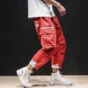 3XL XXXL Multi-pocket Elastic Waist Design Harem Pant Men Streetwear Punk Hip Hop Casual Trousers Joggers Male Dancing Pant Y0927