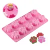 Mujiang Puppy Dog Paw and Bone Ice Trays Silicone Pet Treat Molds Soap Chocolate Jelly Candy Mold Cake Decorating Baking Moulds