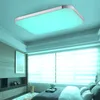 Plafoniere Lampada a LED moderna RGB per soggiorno Camera da letto 90-260V Dimmer Square Flush Mount Plafondlamp Bambini