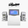 Ultraljud kavitation bantningsmaskin 6 i 1 lipo laser kropp vakuum radiofrekvens RF Salon Spa Hem Skönhetsutrustning Diod Lipolerer 8 kuddar brinnande fett