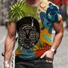 T-shirt de mode pour hommes Summer Boys Streetwear Tees T-shirt de style sombre avec impression luxueuse en gros 24 styles