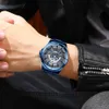 ステンレス鋼のファッションクォーツ時計Q0524の男性カレンカジュアルな発光の手の腕時計のための時計