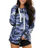 Dames capuchon sweatshirts hoodies camouflage print pocket tops katoen met lange mouwen plus size mode mode herfst winter pullover hoodie top