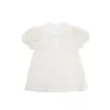 Children Girls Lace Bows A-line Dress for Kids Hallowed Sweet White Sundress Clothing Causal Wear 210529