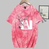 My Hero Academia Drukuj Moda Krótki Rękaw Okrągły Neck Tie Dye Koszulka Unisex Jesień Y0809