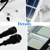 LED Solar Street Lights Wodoodporny IP66 Reflight Outdoor Flood Light Solars Lampa Plaza Garden Parking 400W 6500K Ogrody bezpieczeństwa Crestech168