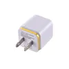 2.1a + 1a Metal Ring US EU-AC Home Wall Charger Power Adapter för iPhone 6 7 8 Samsung Android Telefon MP3