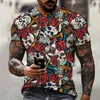 T-shirt da uomo 2021 estate mens oversize vintage manica corta moda harajuku etnico tie-dye tshirts tshirts byck abbigliamento da marca