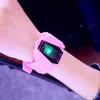 Orologio da aereo luminoso unisex 6 colori LED tendenza della moda di studenti maschi e femmine paio di orologi per bambini in gelatina cinturino in gel di silice multicolore