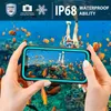 أحمر الفلفل IP68 حالات الهاتف للماء آيفون 13 12 ميني 11 برو X XR XS ماكس سامسونج ملاحظة 20 S21 Ultra S20 بلس A12 A21 A51 A52 A72 حالة صدمات