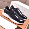 Men America Cup XL Leather Sneakers عالية الجودة براءة اختراع مدربين مسطحين أسود شبكي من الدانتيل أحذية عارضة في الهواء الطلق عداء MKJL0002