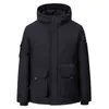 2022 Men's Detachable Collar Zipper Thickened Casual down Jacket Youth Large Pocket Fashionable Warm down Jacket G1115