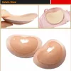 1Pair Padding Bröst BH -kuddar Invändbart insats hjärta Push Up Breast Swimsuit Accessories Enhancer Women Nipple Cover Stickers