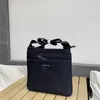 7A Umhängetaschen aus schwarzem Nylon, hochwertige Aktentasche im Unisex-Stil, 4 Stile, quadratische Herren-Umhängetasche, Freizeittasche, robust und vielseitig
