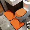 Letter Print Drie Stuks Set Ins Mode Soft Touch Unisex Toiletzitting Covers Indoor Outdoor Persoonlijkheid Paar Badkamer Accessoires