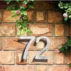 Hausnummernschild #0–9 Huisnummer für den Außenbereich, silberfarben, 15,2 cm. Türnummernschild, Hausadresse, Beschilderung, Zahlen, Casa Exterior, große andere Türbeschläge