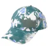 Mode Tie-geverfd gradiënt print zonnescherm Snabpack hoed man en vrouwen zomer baseball cap