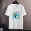 Verão homens camiseta camiseta moda t-shirt t-shirt de manga curta roupas casuais de algodão tees masculino streetwear hip-hop tops 4xl 210603