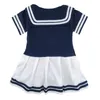 Baby-Mädchen-Matrosen-Kostüm, Säuglings-Halloween-Marine-Playsuit-Abendkleid-Kleinkind-Mariner-Nautical-Cosplay-Outfit, Anker-Uniform 211101