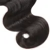 Натуральный цвет кузова волна бразильская девственница человеческие волосы 4x4 кружева закрытие с детской свободной частью волос.