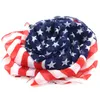 Amerikan Bayrağı Yıldız Spangld Afiş Uzatılmış Şifon Eşarp Toptan Şal Bayan Sailor Dans Eşarp Yaz Moda Sarar 160 * 70 cm
