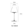 Artwork 500-600Ml Collection Level Handmade Red Wine Glass Ultra-Thin Crystal Burgundy Bordeaux Goblet Art Big Belly Tasting Cup 210326