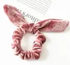 2021 20 pz/lotto Hot Velluto Scrunchies per Fascia Elastica Dei Capelli Titolare Coda di Cavallo Donne Bunny Ear Scrunchies Bulk 10 colori