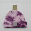 Vinterutskriftsmönster Män Designer Hat Tie-Dyeing Caps Varma hattar för Kvinnor Andningsbar Gata Dance Cap