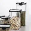 Verzegelde pot Transparante Plastic Huishoudelijke Keuken Spice Food Grade Nut Thee Storage Grain Storages Box215K