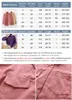 Kvinnor solid corduroy batwing hylsa vintage blus vridning krage lös toppknapp upp rosa skjorta feminina blusa t9d609t 210326