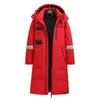 겨울 남성 여성 90 % 하얀 오리 아래로 자켓 패션 후드 커플 코트 남성 플러스 긴 두꺼운 따뜻한 코트 화이트 파카 211110