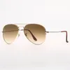 Pilot Mens Sunglasses Fashion Femmes Soleil Sun Glasse-soleil Classical Vintage Eyeglass Metal Cadre UV Protection de protection Verre avec High Qua4466644