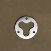 1500pcs Stainless Steel Bottle Opener Part With Countersunk Holes Round Metal Strong Polished Bottle Opener Insert Parts