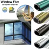 Adesivi per finestre 70 cm Grigio Argento Film Film da costruzione Decorazione domestica Riflettente Colorazione solare per vetro Blocco luce Adesivo