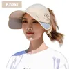 قماش محمول 7 ألوان Sunsn Ball Cap Beach Hat في الهواء الطلق قبعة مريحة تهوية قابلة للتراجع عن Sun Visor Hats6994138