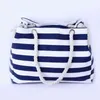 HBP Sac de shopping de loisirs pour femmes non portables Mode Stripe Toile Grande capacité Voyage Zipper Sac à bandoulière 1 sport.0018