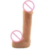 NXY Produtos do sexo Dildos Little Dildo Realista Dick Erótico Macio Mini Tamanho Flesh Nep Masculino Anal Pênis Zuignap Adulto Brinquedos Para As Mulheres 1227